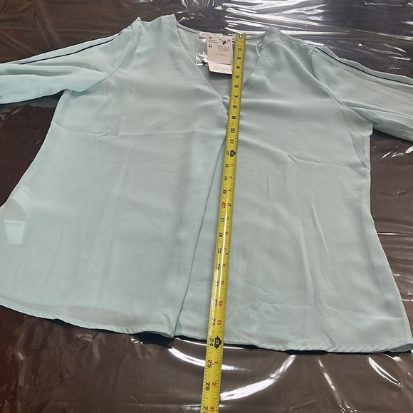 MANGO Light Blue Crewneck Blouse Size M - Picture 7 of 13